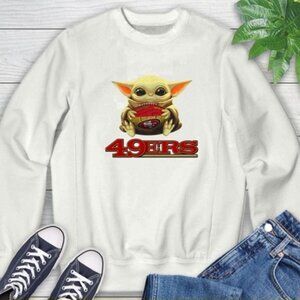 San Francisco 49ers Baby Yoda Star Wars NFL Football Christmas Sweatshirt 91